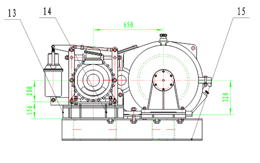 Rust Resistance Electric Hoist Winch / Cable Winches With Max. Lifting Load 3.2t