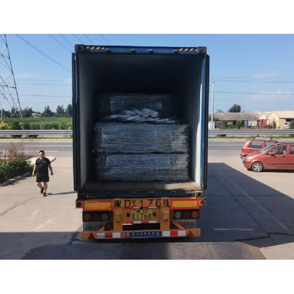 Galvanized Metal Gabion Cage 2x1x1m with 80x100mm Hexagonal Mesh