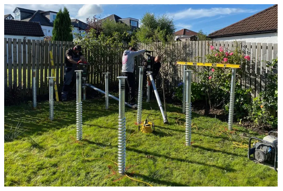 Spiral Pile Anchors Suitable For Solar Photovoltaic Power Stations