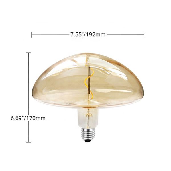 Big Mushroom Shape Decorative LED Filament Bulb Light 4 W 2200K EMC ERP LVD