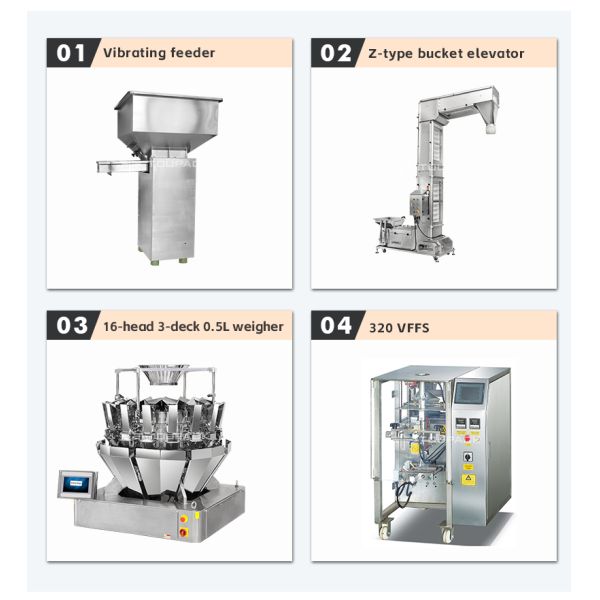 Multi-Head Weigher Bag Green Tea Packing Machine Tea Stand-Up Pouch Filling Packaging Machine