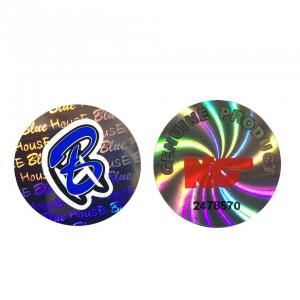 China 3D Laser Hologram Stickers Holographic Custom Logo Sticker Printed on sale