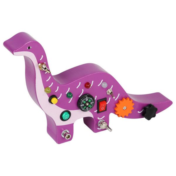 LED Light Simulation Socket Switch Teaching Aids for Wooden Montessori Busy