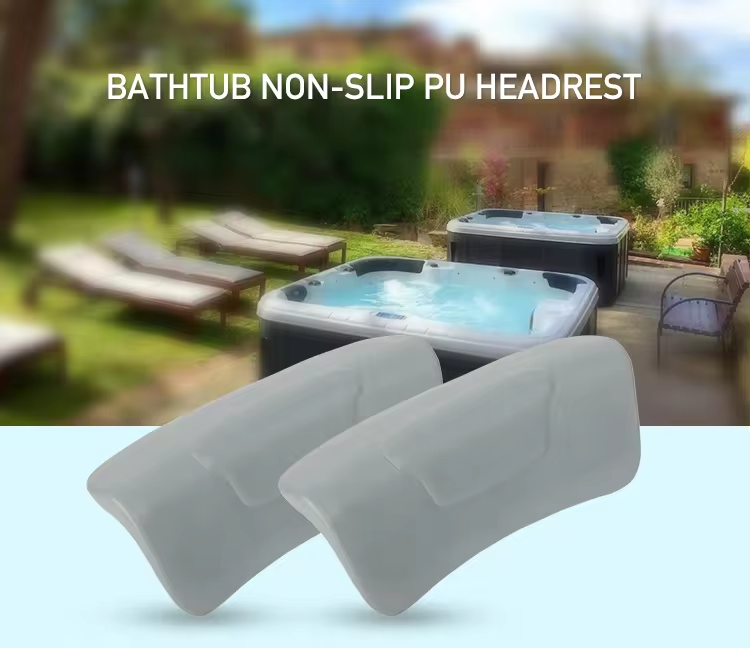 Foaming PU Bathtub Pillow Self Crust Customizable Polyurethane Pillow For Bathroom
