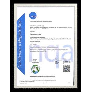 Zhejiang iFilter Automotive Parts Co., Ltd. Certifications