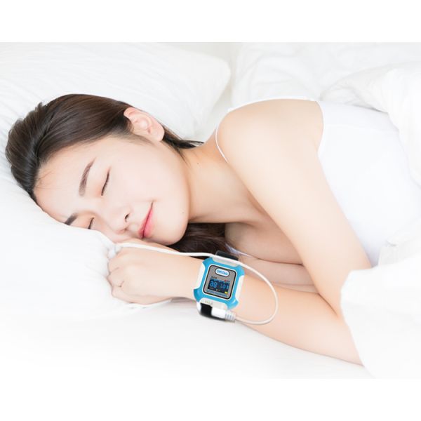 Plastic Material Bluetooth Wrist Pulse Oximeter Sleep Aid Device With APP
