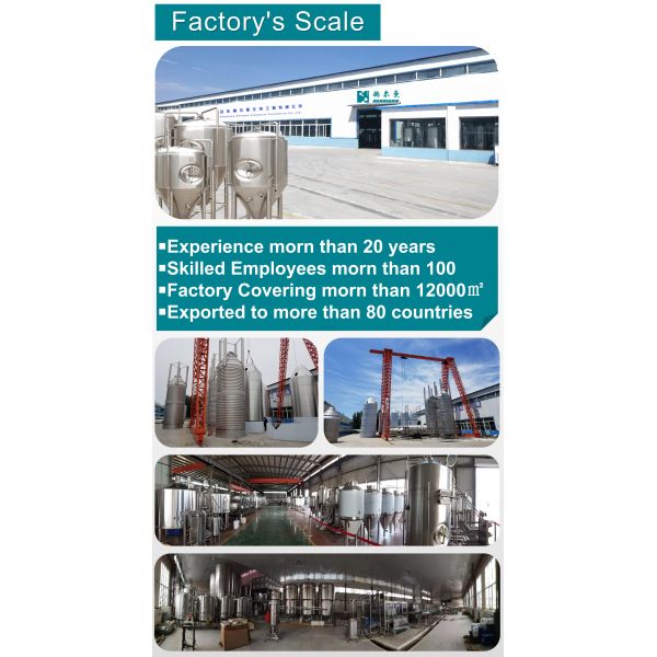 2000L - 2500L Beer Fermentation Tank , Home Brew Fermentation Vessel