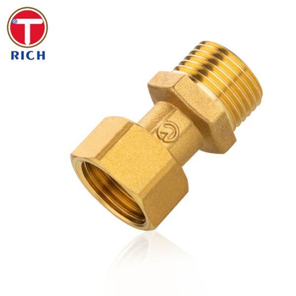 Brass Metal Thickened Joint Pipes And Fittings CNC Brass Water Purifier Pipe Fittings