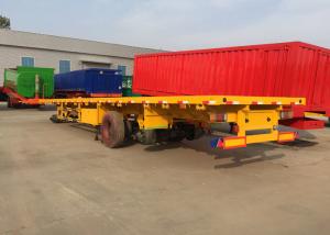 China 500mm Beam Flat bed Full Trailer With Front Cargo Truck on sale