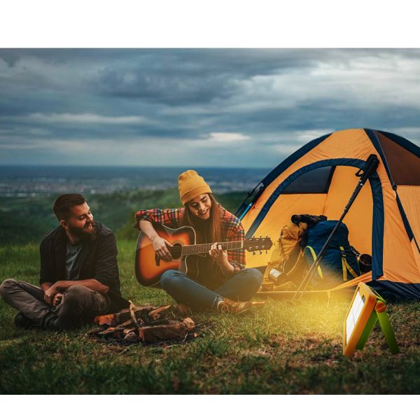 LED Solar Camping Lights Ultra Bright Outdoor SMD LED IP65 Remote Control Rechargeable Lighting Level For Power Emergency