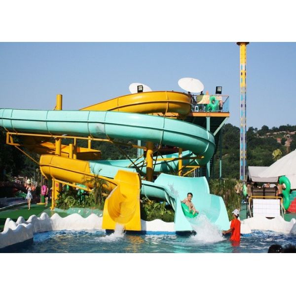 Spiral Water Slides For Holiday Resort Water Park Equipment Combination Water Slide