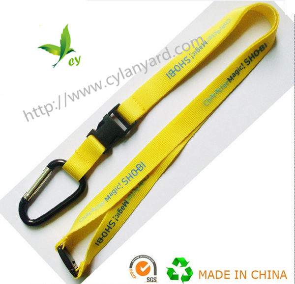 polyester lanyard with carabiner hook