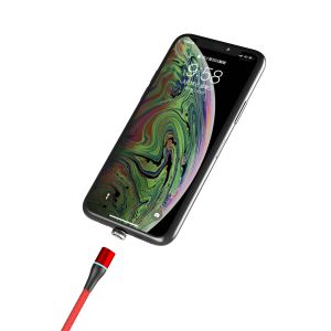 China 5A 3 In 1 Round Micro Magnetic Data Cable Type C Nylon Braided For IPhone wholesale