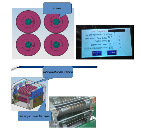 Multiple Groups Of Blades PCB Depaneling Machine For SMT Production Line