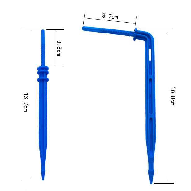 Durable 4L/8L 2 Pegs Agriculture Irrigation System with Black PVC Pipe Drip