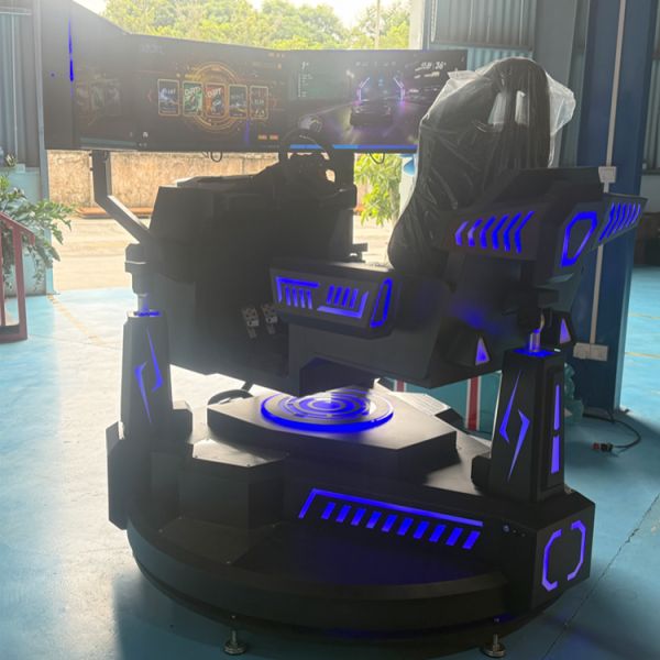 3DOF Rotating Car Racing Game Machine 150W With 32*3 Inch Screen Display