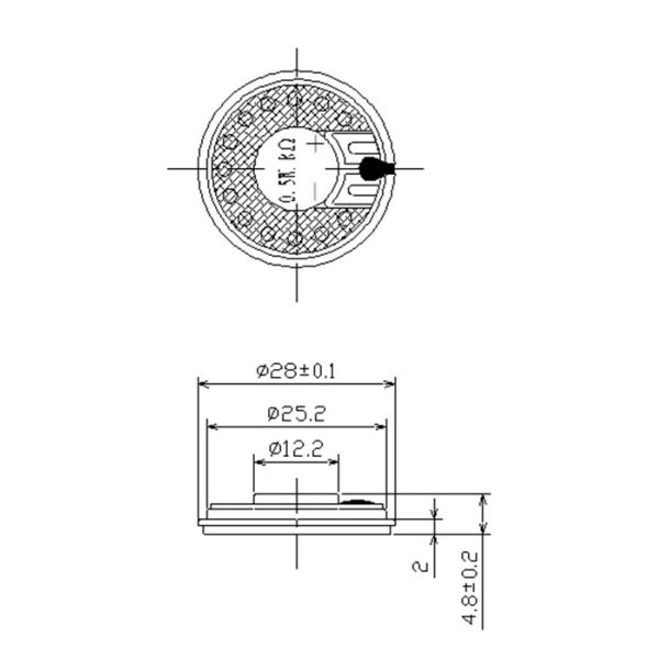 28 Mm Micro Mylar Speaker Waterproof Raw Speaker 0.5 Watt 8 Ohm