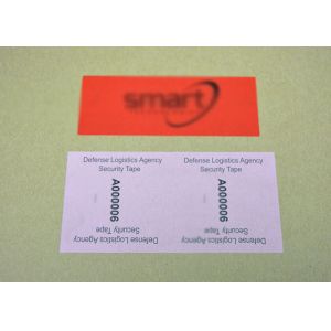 PET Tamper Evident VOID Security Labels White Jumbo Size Roll Material