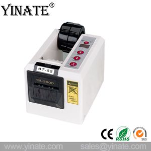 China YINATE AT-55 automatic tape dispenser with 2 sensors packing tape cutter machine can cut 2 tape rolls at a time on sale