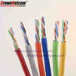 China Solid Copper high speed utp cable de red cat5e 4 Pair Twisted Pair Copper network Cable on sale