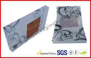 China Black Drawer Luxury Gift Boxes Foil Logo In Silver With PVC Sleeve wholesale