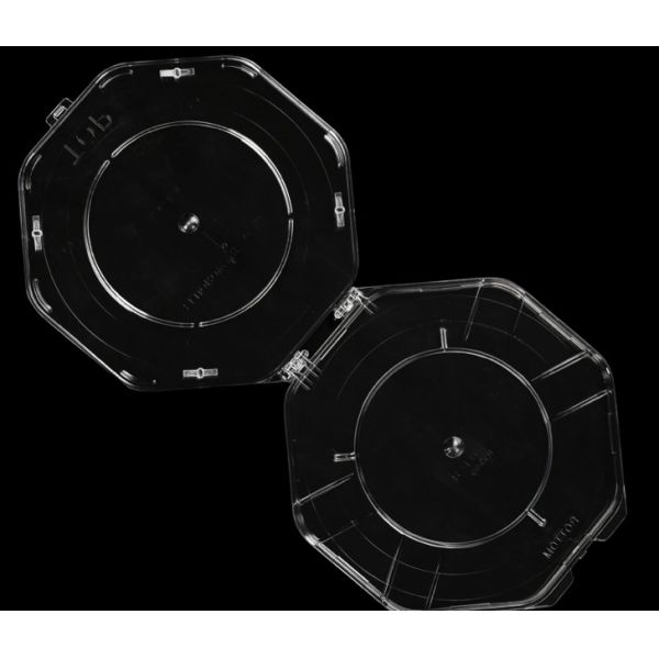 PP 12 Inch Round Single Wafer Carrier Container Box Contamination Prevent