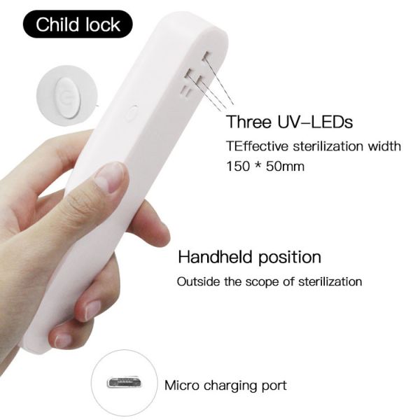 High Efficiency UV Wand Sanitizer Uv Disinfection Wand Maintain Cleanliness