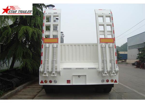 Quality High Point Load Low Flatbed Semi Trailer With Mechanical Suspension for sale