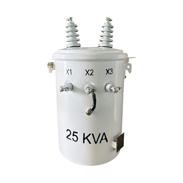 25KVA Single Phase Pole Mounted Transformer Distribution 4160V To 120V ANSI /