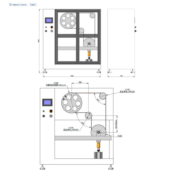 1000Kg Sensor Range Wire Endurance Testing Machine With Simple Program Editing And Continuity Detection Function