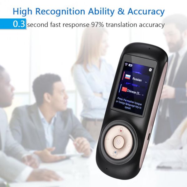 Simultaneous Handheld Voice Language Translator 70 Languages Portable Language Translator