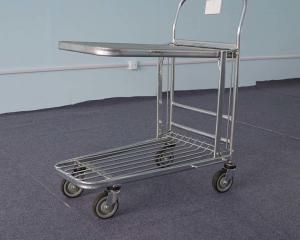 China Warehouse Four Wheel Shopping Trolley Metallic Q235 ISO9001 Certification on sale