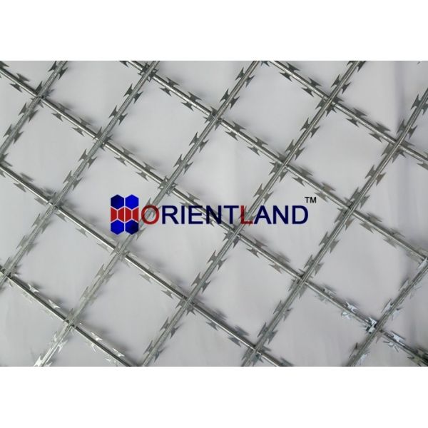 BTO-22 Welded Razor Ribbon Mesh Panel Anti Climb Razor Blade Fencing