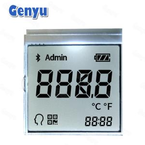 China Custom Segment LCD Display Transflective RGB Color Backlight For Forehead Thermometer on sale