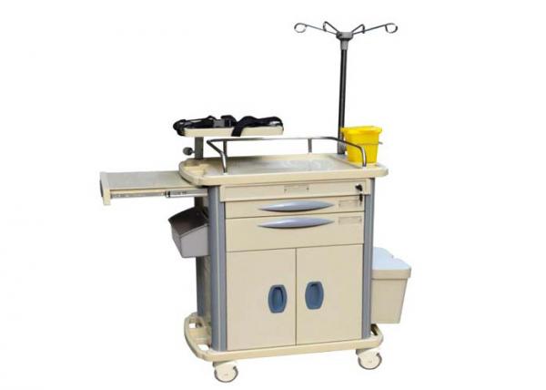 Quality CE Approved ABS Plastic Medical Trolley Emergency Cart Hospital Trolley (ALS-MT115B) for sale