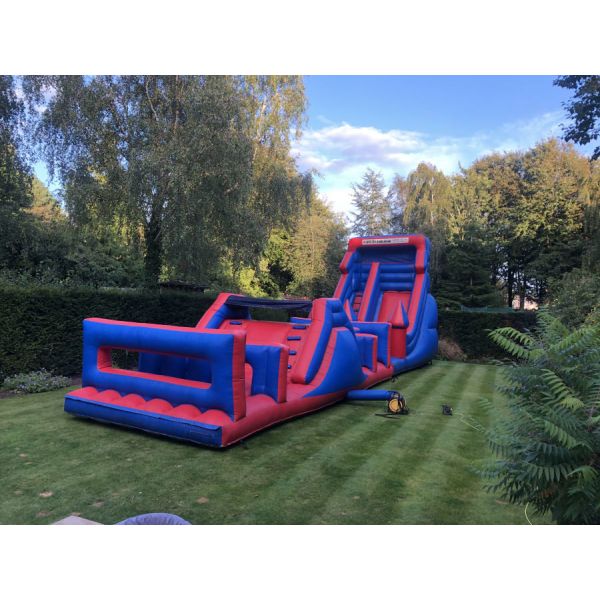 Lead Free Inflatable Obstacle Courses 60ft With Slide