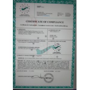 ZHEJIANG FANJIN INTERNATIONAL CO.,LTD Certifications