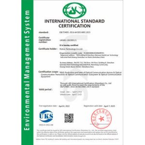 Sichuan Xintiecheng Machinery Co., Ltd Certifications