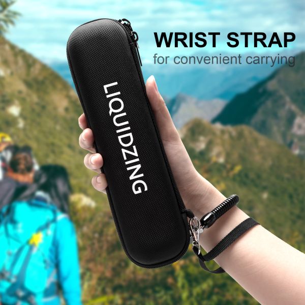 Hard Zipper Small Travel Case Waterproof For 1500L Life Straw