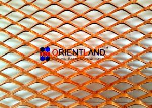 China Small Hole Raised Copper Expanded Metal Mesh Diamond Hole In Rolls on sale
