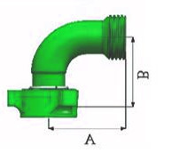 High Pressure Integral Long Radius Elbow For Wellhead Lines