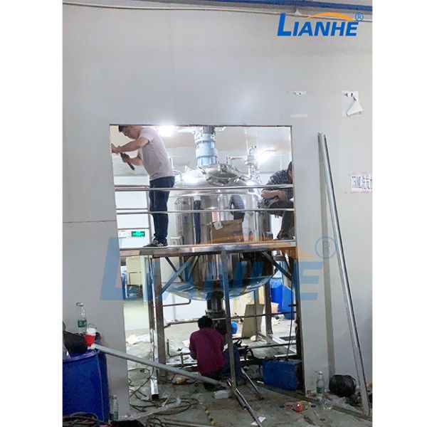5T Vacuum Cosmetic Making Machine Cream Shampoo Emulsifier Lotion Heating Mixer
