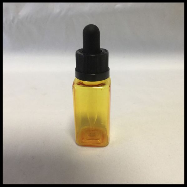 Square Glass Dropper Bottles For Cosmetic Packi , Custom Plastic Dropper Bottles