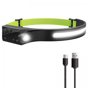 China Wave sensor rechargeable headlamp for cycling with USB led headlamp rechargeable wholesale