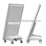 32inch Movable Nano Film Touch Screen LCD Display Stand for Retail Shop