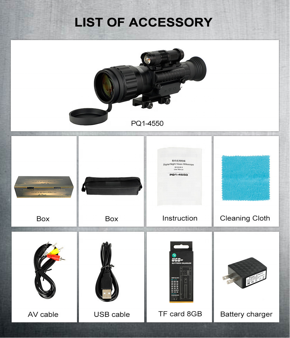 OLED 200M Infrared Night Vision Hunting Scope Telescope 750×560