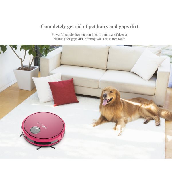 Strong Suction Smart Robot Vacuum Cleaner For Hardwood Floor / Carpet / Pet Hair