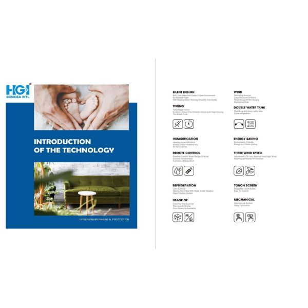 Big Flow Portable Air Cooler With Energy Saving For High Performance Cooling Hy-L01sr