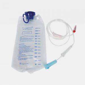 China Single Use 1200ml, l000ml Enteral Feeding Set Bag With Screw Cap, Hanging Ring WL3005 on sale