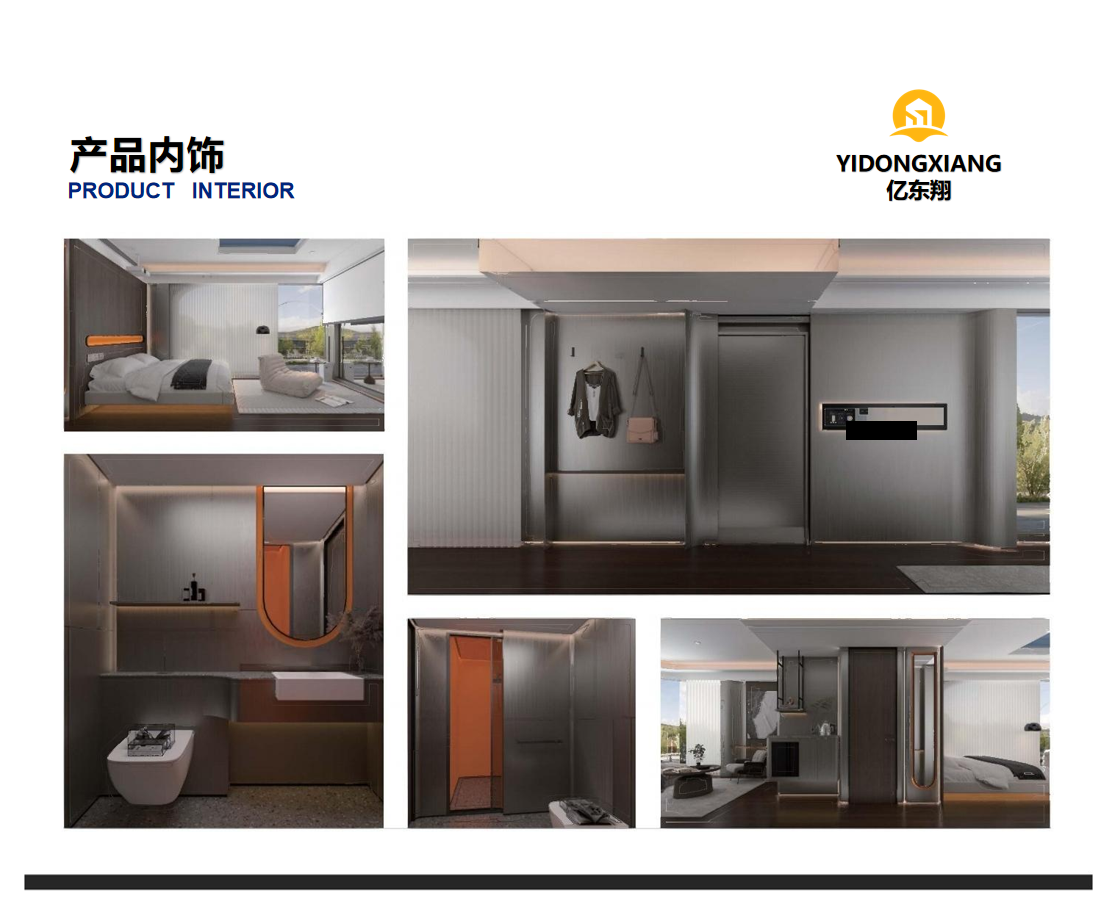 Space Capsule Container House Prefab Modular Hotel with Glass Wool Insulation